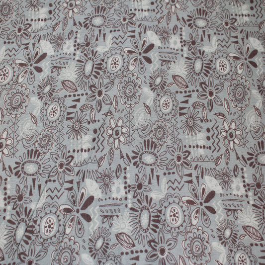 P-3069-636-SAGE-MOCHA PRINTED CREPON 100% RAYON CREPON