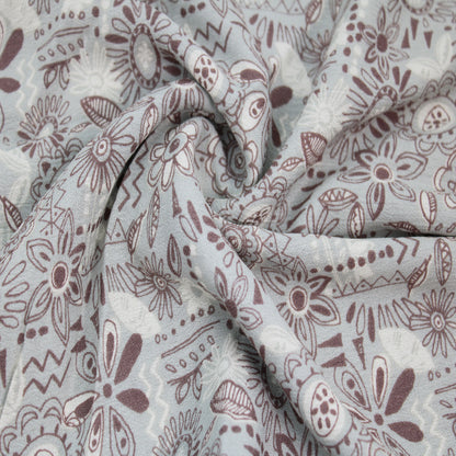 P-3069-636-SAGE-MOCHA PRINTED CREPON 100% RAYON CREPON