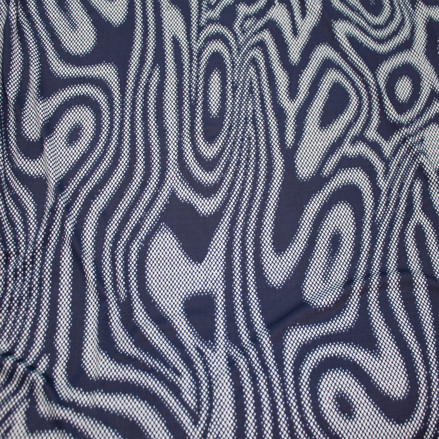 P-3080-800-NAVY-EGGSHELL-BLUE - PRINTED VENEZIA 92% POLY 8% SPANDEX