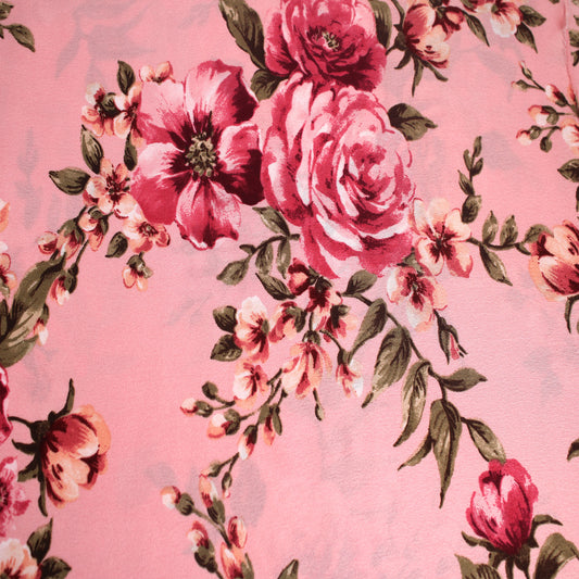 P-3081-456-DUSTY-ROSE-PINK - PRINTED STRETCH SATIN 100% POLY
