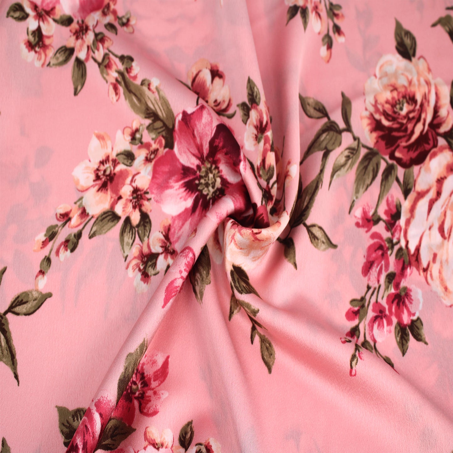 P-3081-456-DUSTY-ROSE-PINK - PRINTED STRETCH SATIN 100% POLY