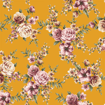 P-3081-668-GOLD-DUSTY-ROSE - PRINTED DTY 92% POLY 8% SPANDEX DTY DOUBLE SIDED BRUSH