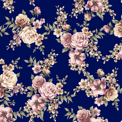 P-3081-668-NAVY-MAUVE - PRINTED DTY 92% POLY 8% SPANDEX DTY DOUBLE SIDED BRUSH