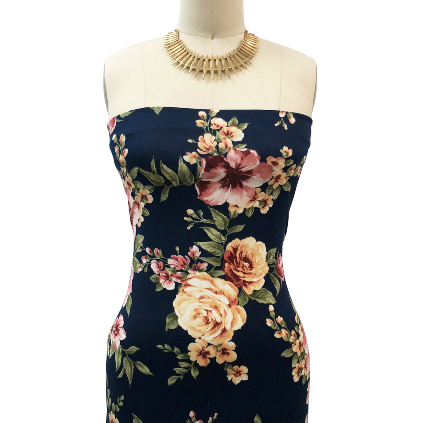 P-3081-668-NAVY-MAUVE - PRINTED DTY 92% POLY 8% SPANDEX DTY DOUBLE SIDED BRUSH