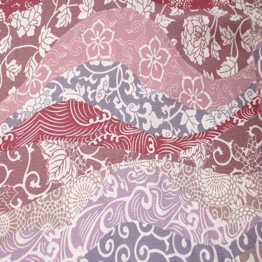 P-3091-754-MAUVE-LILAC - PRINTED POLY MOROCCAN 100% POLY