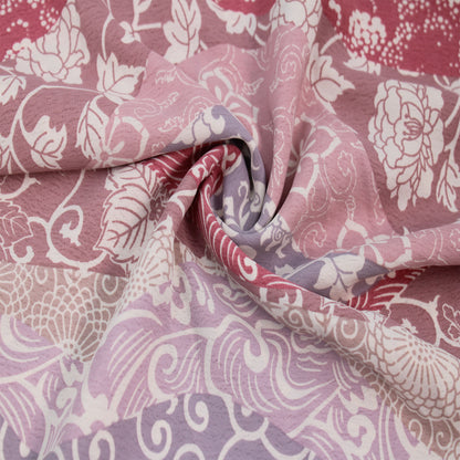 P-3091-754-MAUVE-LILAC - PRINTED POLY MOROCCAN 100% POLY