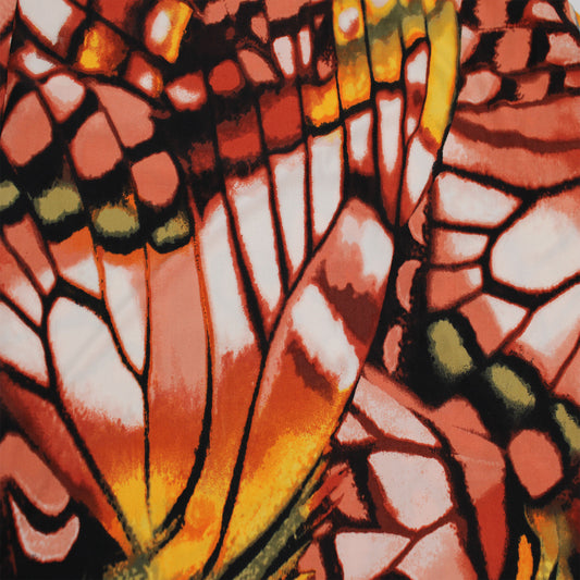 P-3107-800-BROWN-GOLD - PRINTED VENEZIA 92% POLY 8% SPANDEX