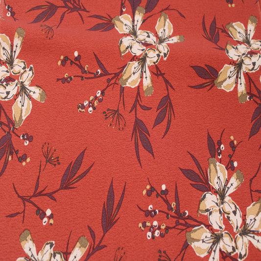 P-3147-754-MARSALA-MOSS - PRINTED POLY MOROCCAN 100% POLY