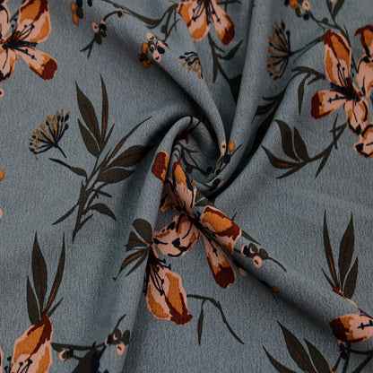 P-3147-754-SAGE-MOCHA - PRINTED POLY MOROCCAN 100% POLY
