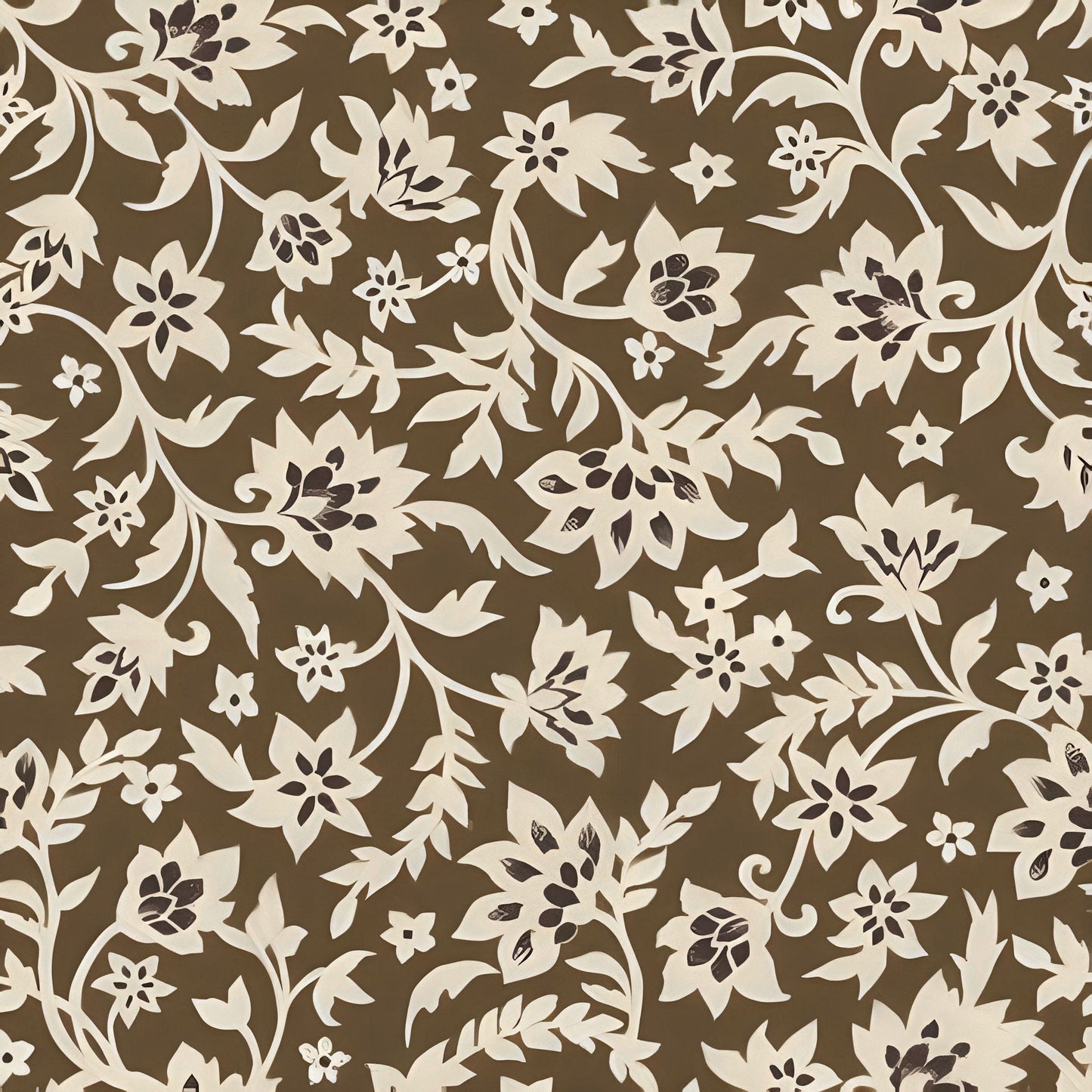 P-3149-636-TAUPE-MOCHA - PRINTED CREPON 100% RAYON CREPON
