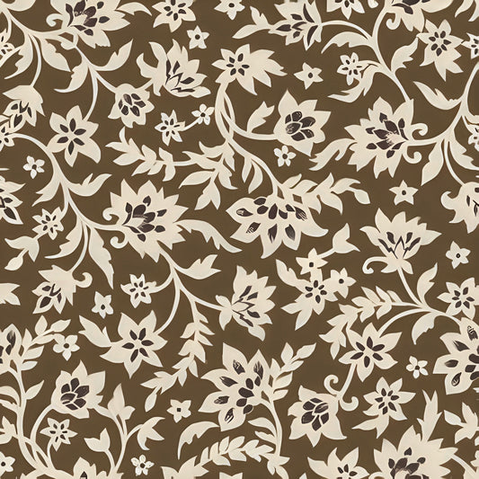 P-3149-636-TAUPE-MOCHA - PRINTED CREPON 100% RAYON CREPON