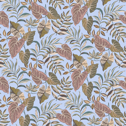 P-3150-636-BLUE-ASH-ROSE PRINTED CREPON 100% RAYON CREPON