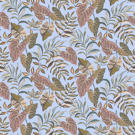 P-3150-636-BLUE-ASH-ROSE PRINTED CREPON 100% RAYON CREPON