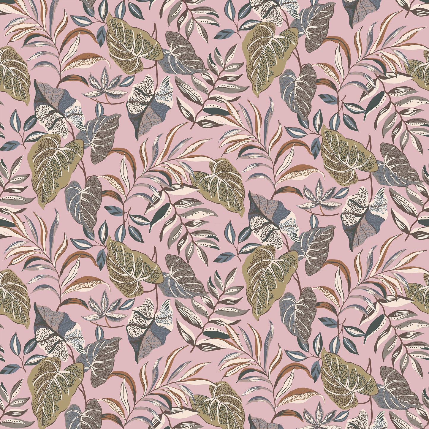 P-3150-636-PINK-TAUPE PRINTED CREPON 100% RAYON CREPON