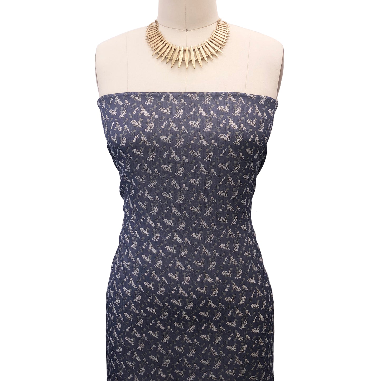 P-3167-816-YOR-COASTAL-BLUE-METAL - PRINTED FANCY YORYU 100% POLYESTER