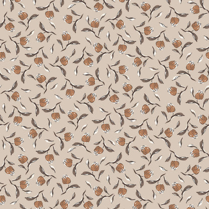 P-3171-636-BIRCH-BUTTERSCOTCH - PRINTED CREPON 100% RAYON CREPON