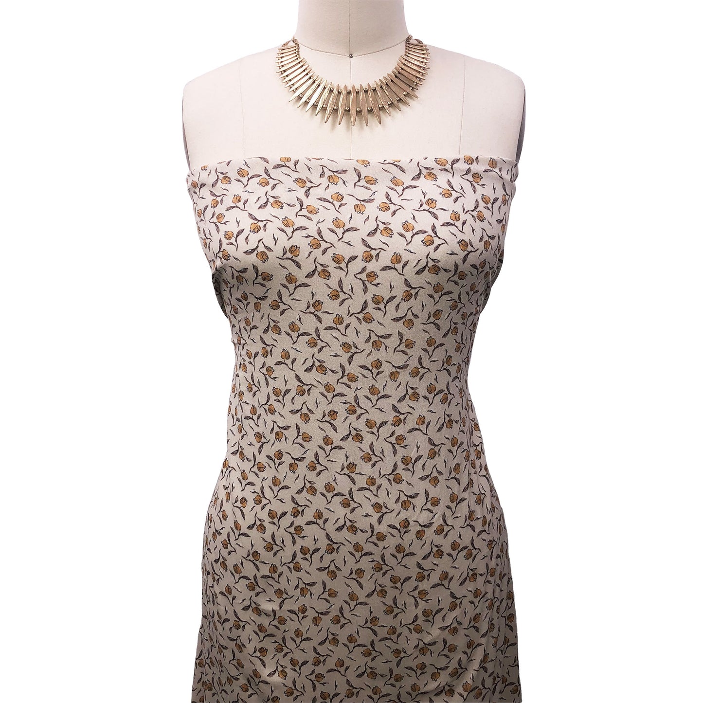 P-3171-636-BIRCH-BUTTERSCOTCH - PRINTED CREPON 100% RAYON CREPON