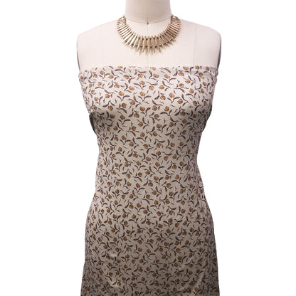 P-3171-636-BIRCH-BUTTERSCOTCH - PRINTED CREPON 100% RAYON CREPON