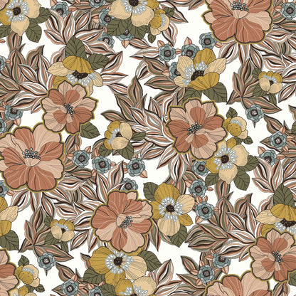 P-3175-754-OFF-WHITE-CORNSILK - PRINTED POLY MOROCCAN 100% POLY