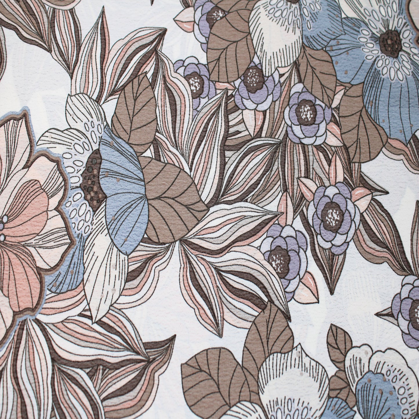 P-3175-754-OFF-WHITE-ASH-BLUE - PRINTED POLY MOROCCAN 100% POLY