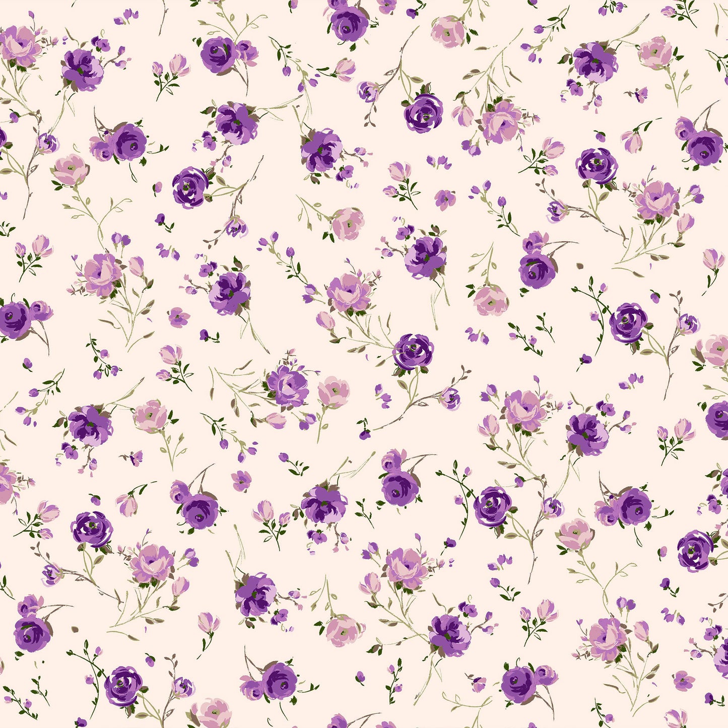 P-32-504-BLUSH-VIOLET - PRINTED WOOL DOBBY 100% POLYESTER