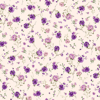 P-32-504-BLUSH-VIOLET - PRINTED WOOL DOBBY 100% POLYESTER