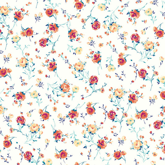 P-32-504-OFFWHITE-FLAME - PRINTED WOOL DOBBY 100% POLYESTER