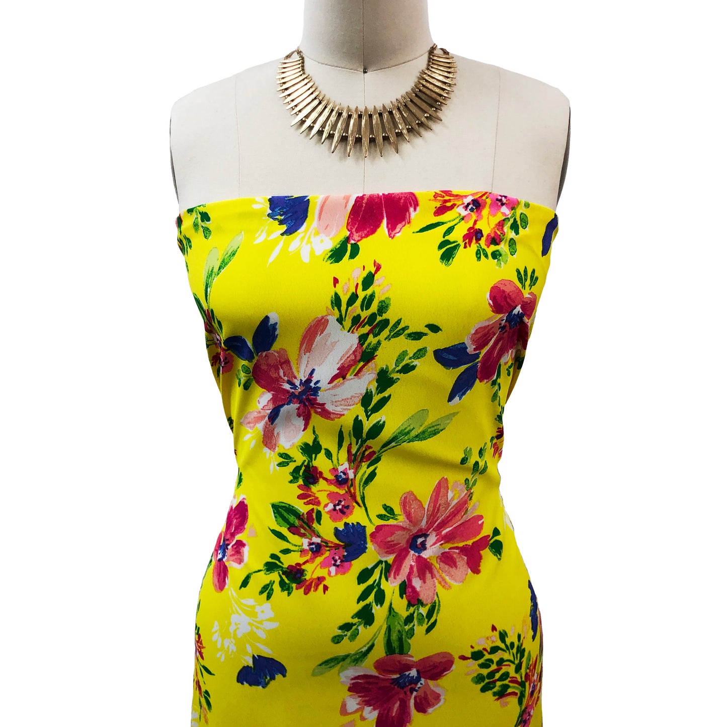 P-3230-754-LEMONADE-FUCHSIA - PRINTED POLY MOROCCAN 100% POLY