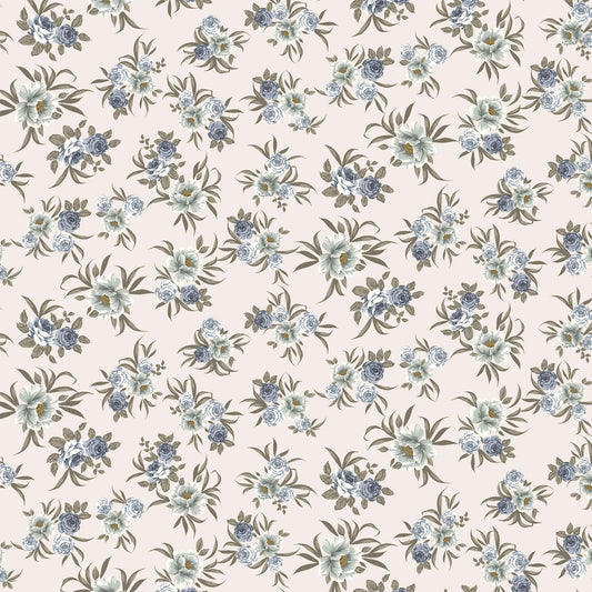 P-3241-636-CREAM-GREY PRINTED CREPON 100% RAYON CREPON