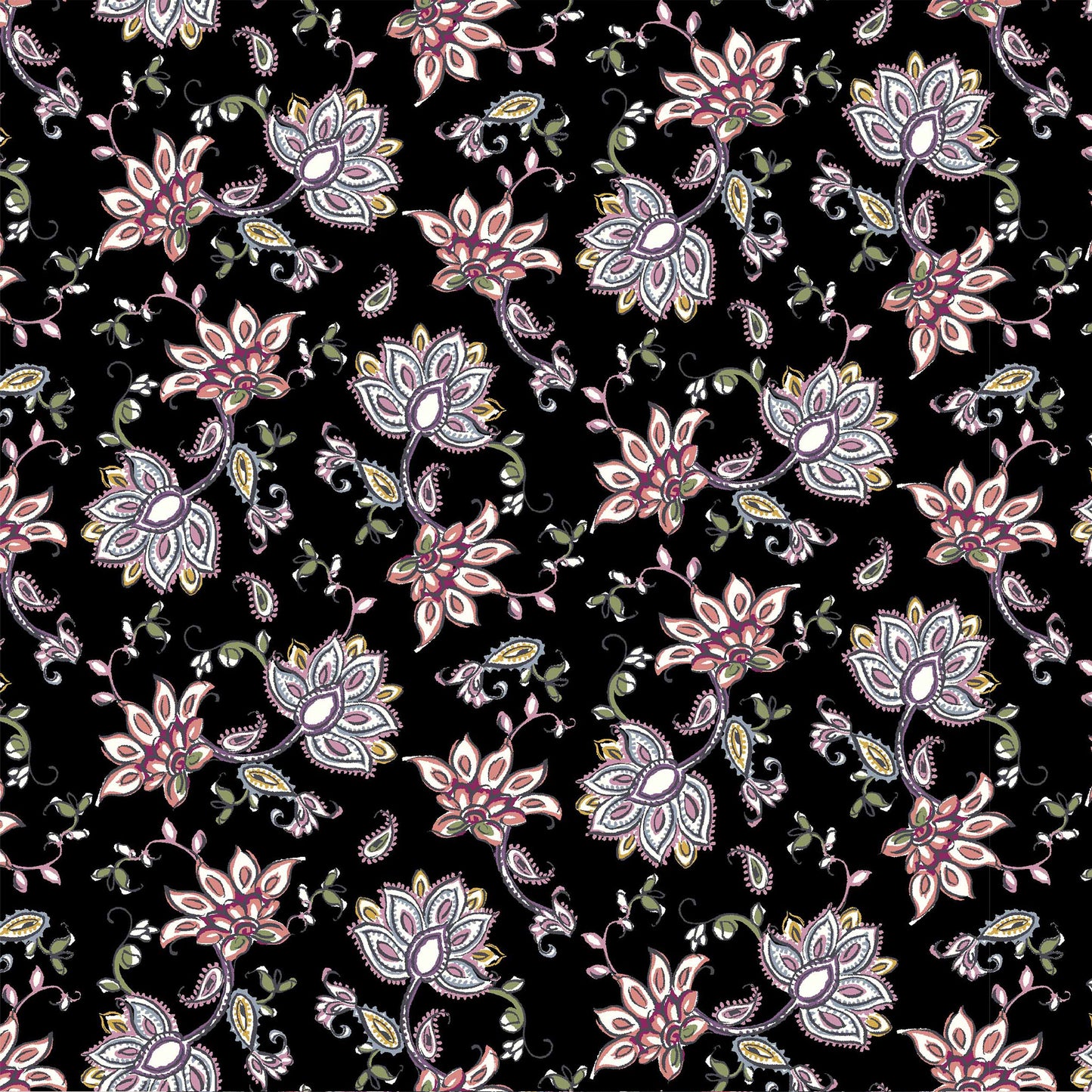 P-326-636-BLACK-CORAL-PRINTED-CREPON-100%-RAYON-CREPON