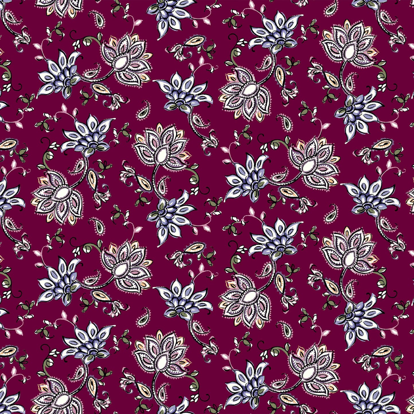 P-326-636-MAROON-BLUE-PRINTED-CREPON-100%-RAYON-CREPON