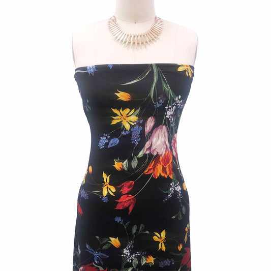 P-3274-450-BLACK-DUSTY-LILAC - PRINTED ITY 96% POLY 4% SPANDEX