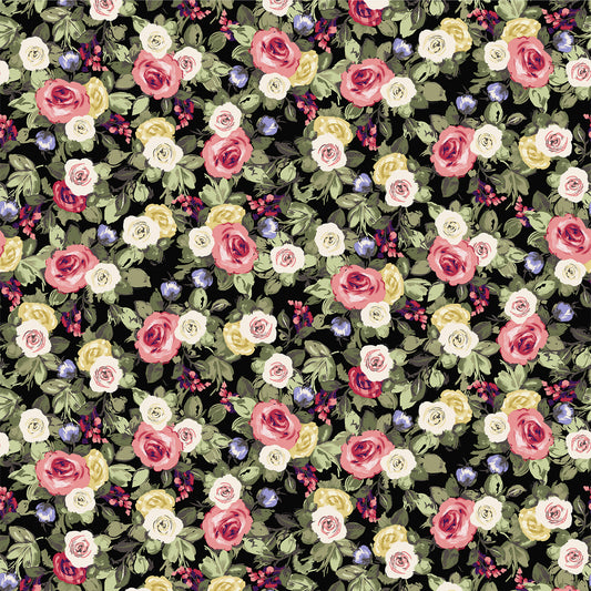 P-3275-450-BLACK-CORAL - PRINTED ITY 96% POLY 4% SPANDEX