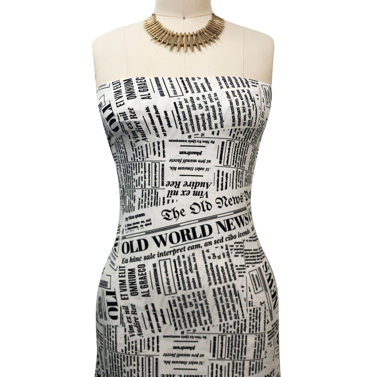 P-3284-450-OFF-WHITE-BLACK - PRINTED ITY 96% POLY 4% SPANDEX