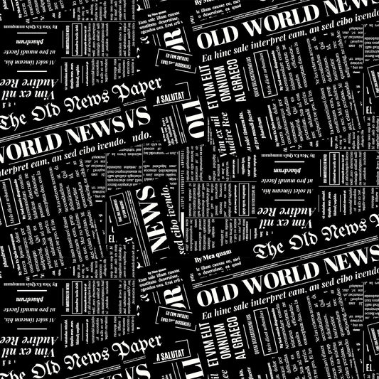 P-3284-730-BLACK-OFFWHITE - PRINTED DTY SEMI SHINY 85% POLY 15% SPANDEX