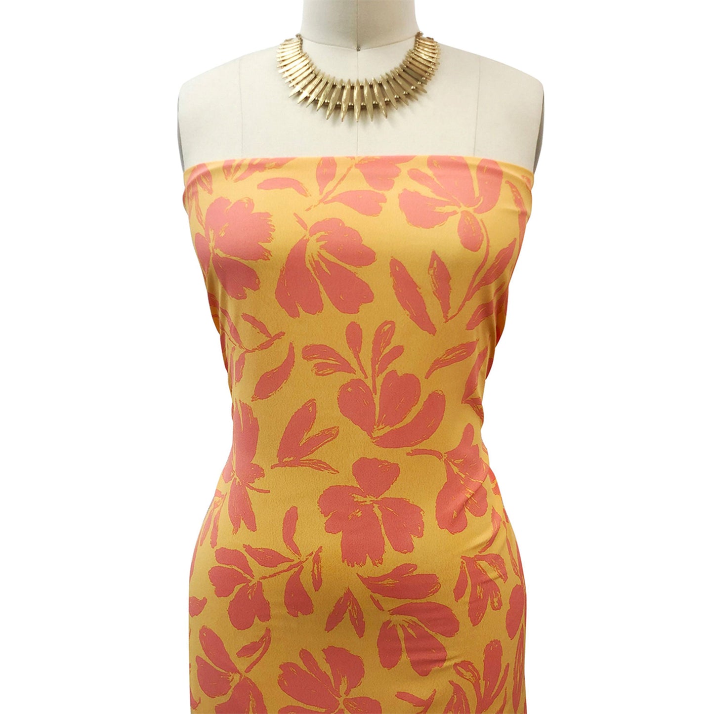 P-3301-754-APRICOT-SHELL-PINK - PRINTED POLY MOROCCAN 100% POLY