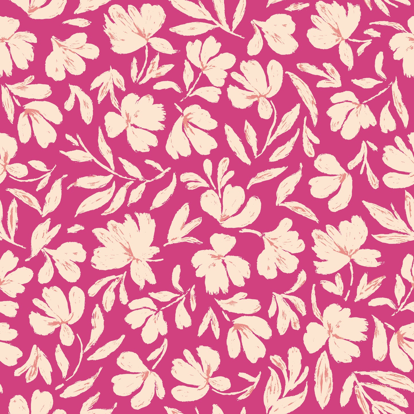 P-3301-754-FUCHSIA-VANILLA - PRINTED POLY MOROCCAN 100% POLY