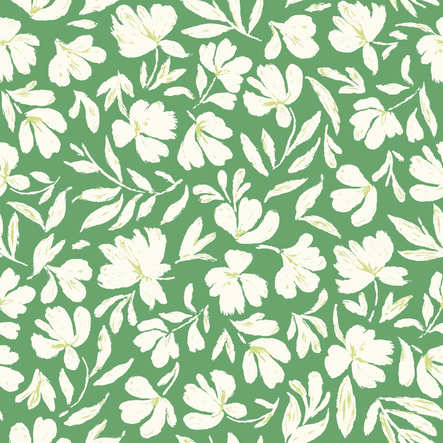 P-3301-754-KELLY-GREEN-OFF-WHITE - PRINTED POLY MOROCCAN 100% POLY