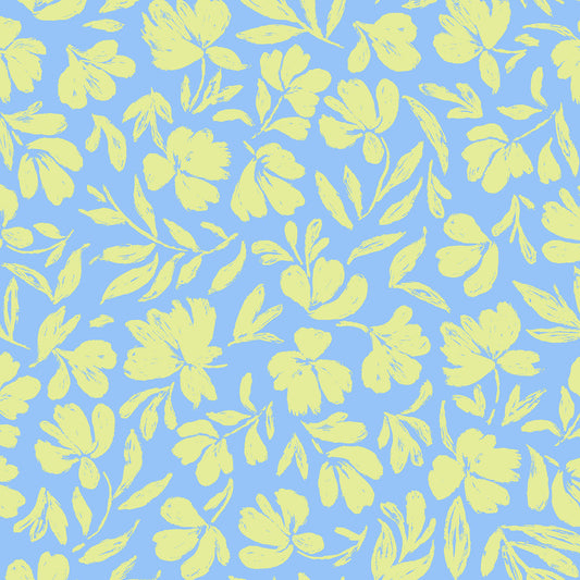 P-3301-754-SKY-BLUE-LIME - PRINTED POLY MOROCCAN 100% POLY