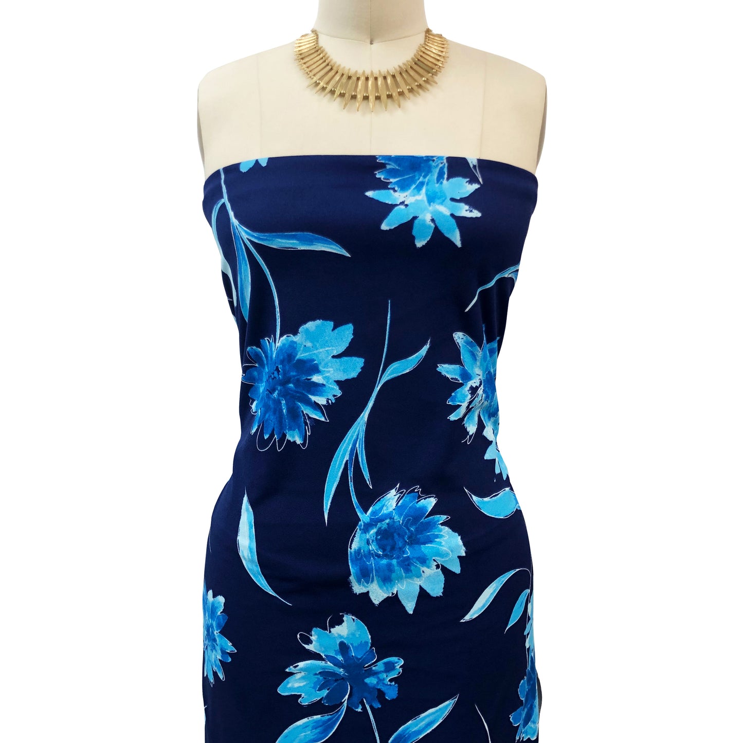 P-3309-702-NAVY-DIVA-BLUE - PRINTED SCUBA CREPE 97% POLY 3% SPANDEX