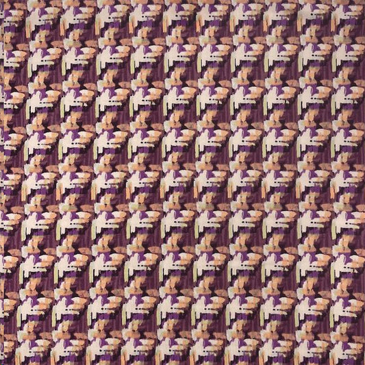 P-3310-730-ORCHID-CANTALOUPE - PRINTED DTY SEMI SHINY 93% POLY 7% SPANDEX
