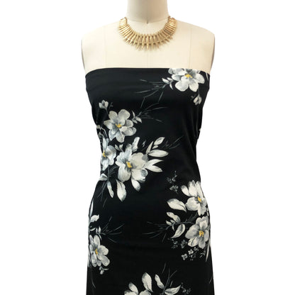 P-3315-702-BLACK-SILVER-GREY - PRINTED SCUBA CREPE 97% POLY 3% SPANDEX