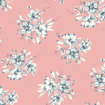 P-3315-702-BLOSSOM-SEAFOAM - PRINTED SCUBA CREPE 97% POLY 3% SPANDEX