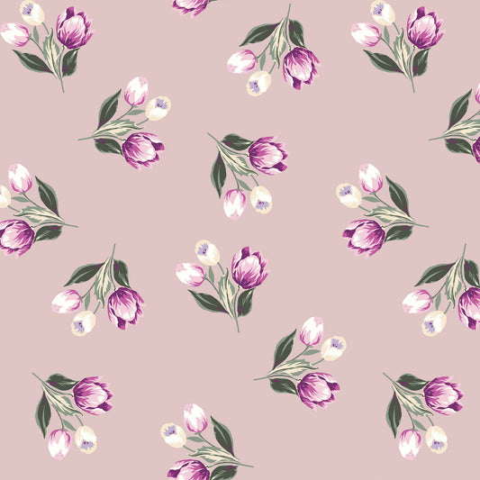 P-332-586-BLUSH-PINK - PRINTED CREPE CHIFFON 97% POLY 3% SPANDEX