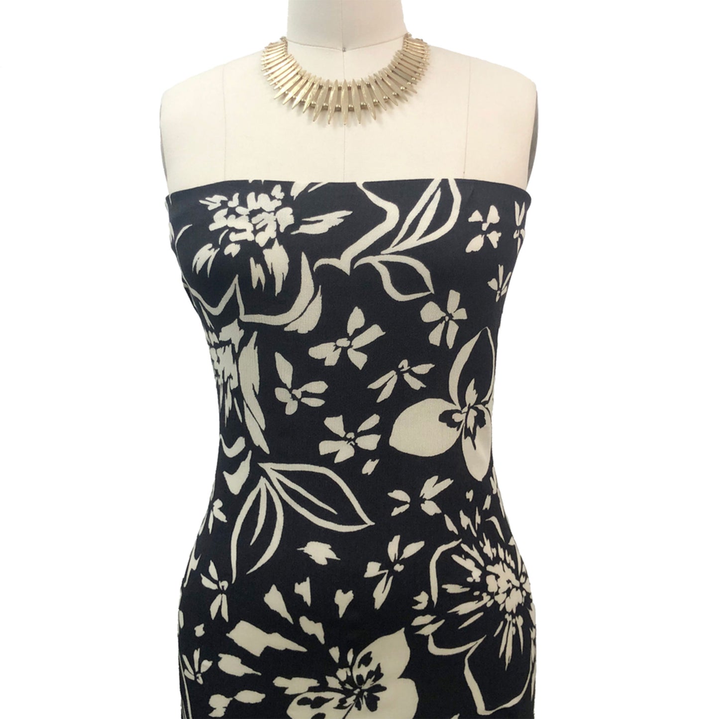 P-3325-636-METAL-CREAM - PRINTED CREPON 100% RAYON CREPON