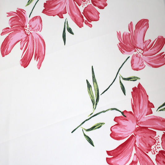 P-3327-456-IVORY-STRAWBERRY-ICE - PRINTED STRETCH SATIN 100% POLY