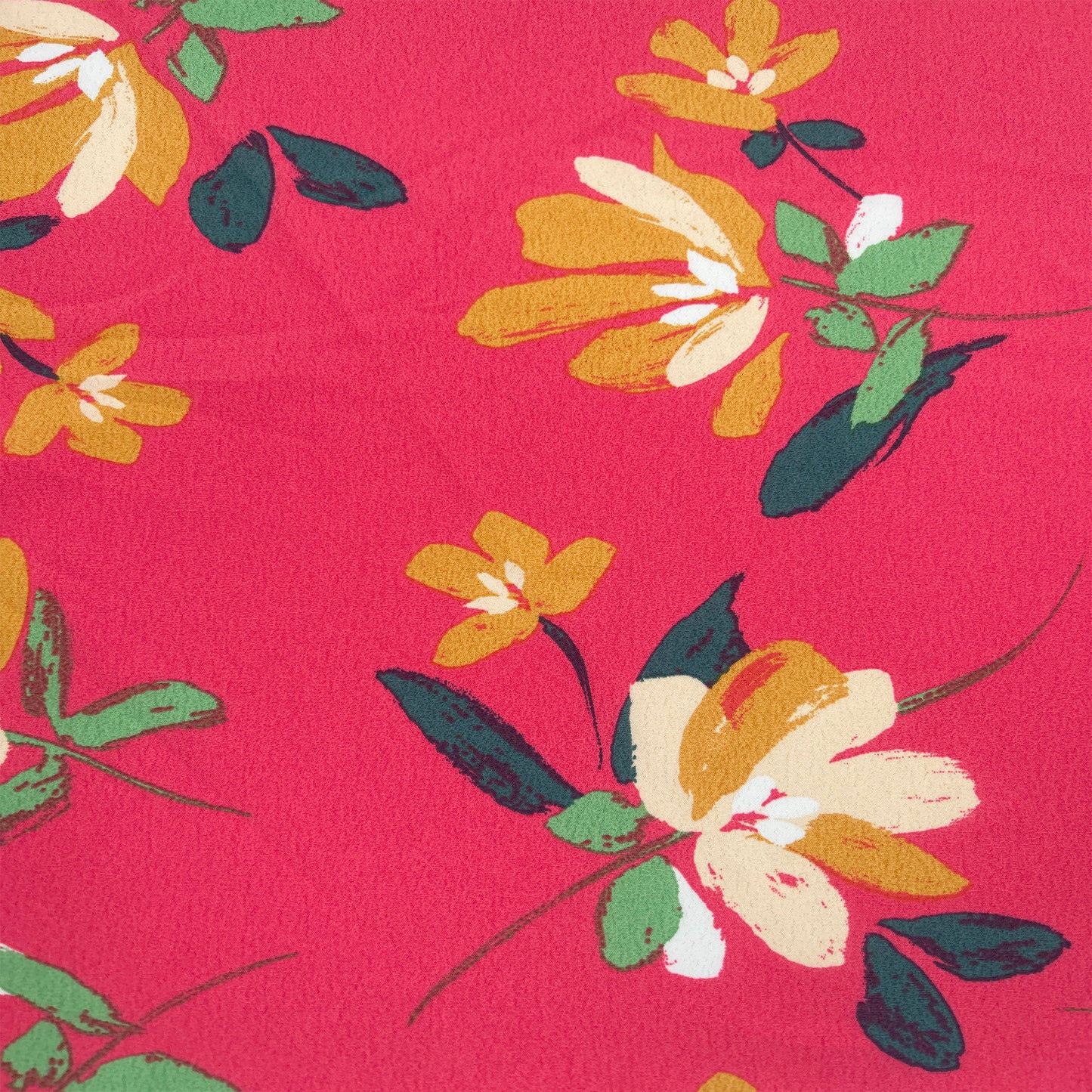 P-3340-754-BUBBLE-GUM-YELLOW - PRINTED POLY MOROCCAN 100% POLY