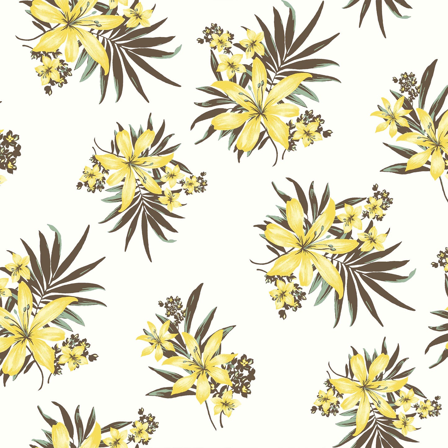 P-335-734-OFFWHITE-BANANA - PRINT WOOL PEACH 100% POLYESTER