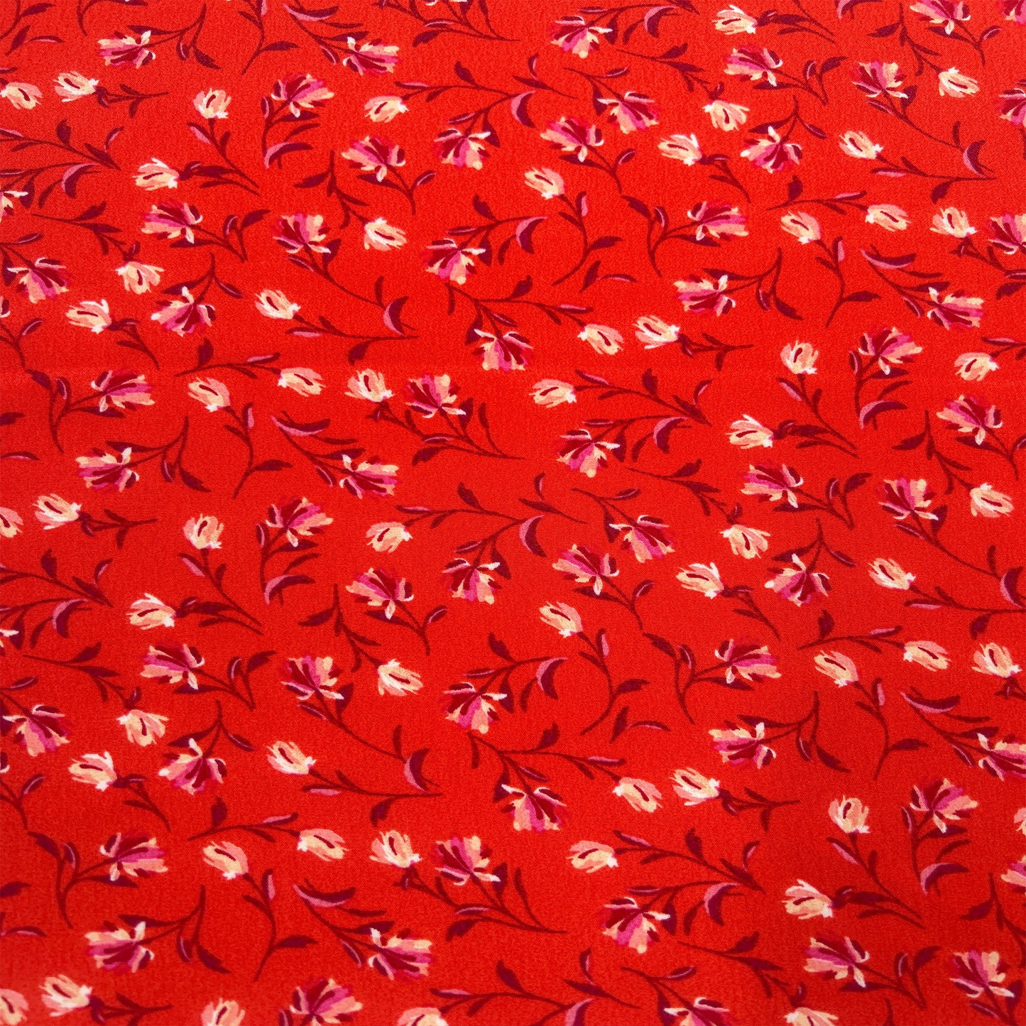 P-3378-754-CHERRY-TOMATO-PEACH - PRINTED POLY MOROCCAN 100% POLY