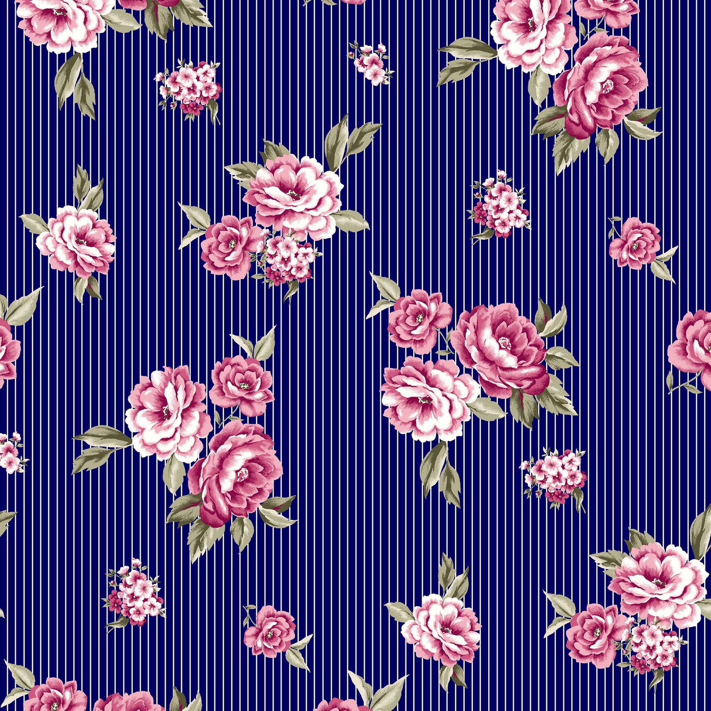 P-339-453-NAVY-FUCHSIA - PRINTED POLY POWER MESH 92%POLY 8%SPANDEX